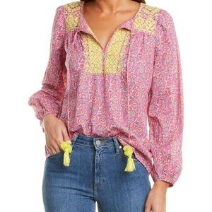 J.CREW Starina Embroidered Top